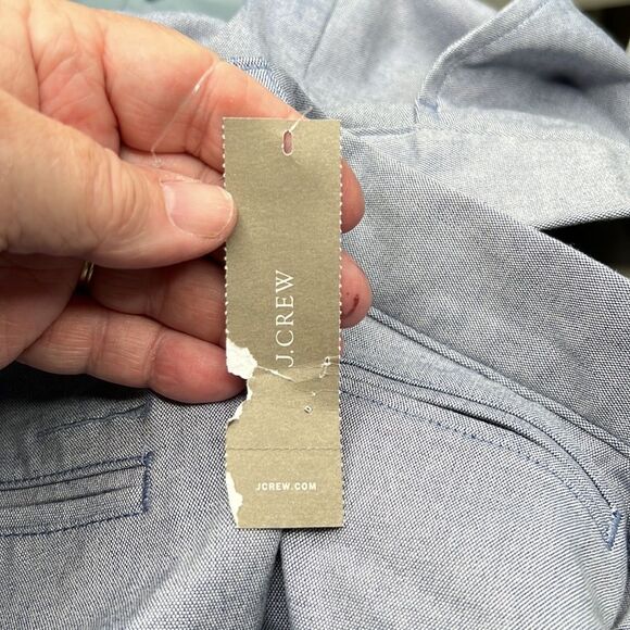 J. Crew Tech Oxford Shorts in Sky blue NWT size 36/9 - Picture 15 of 16